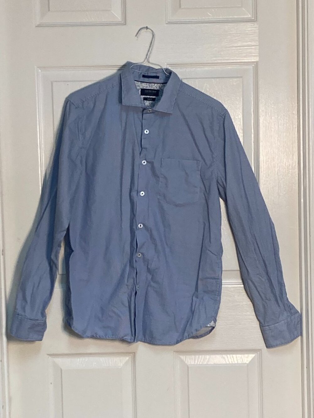 Men's dress shirt by Cactus Man Blue slim fit size Medium